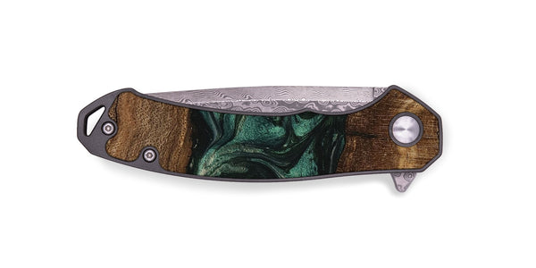 EDC Wood Pocket Knife - Lizeth (Green, 746641)