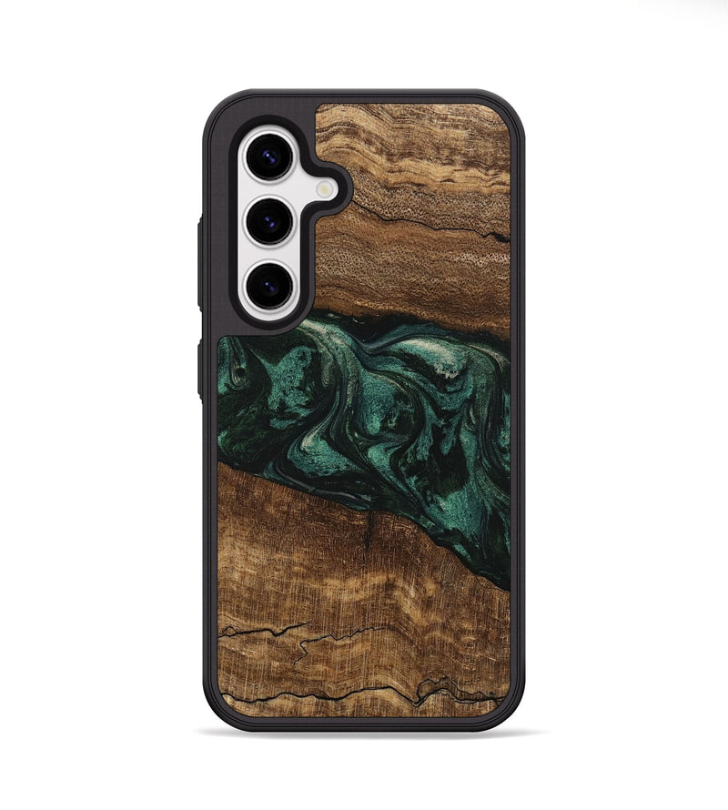 Galaxy S25 Wood Phone Case - Lizeth (Green, 746641)