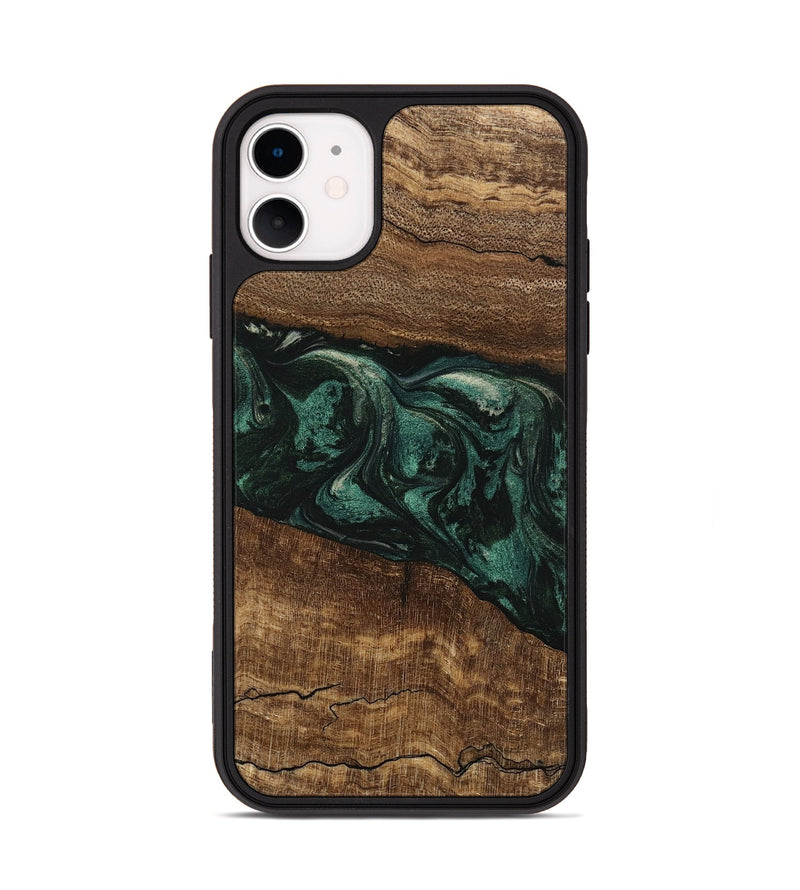 iPhone 11 Wood Phone Case - Lizeth (Green, 746641)