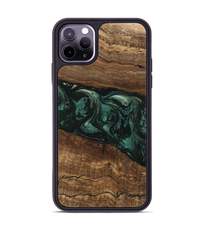 iPhone 11 Pro Max Wood Phone Case - Lizeth (Green, 746641)