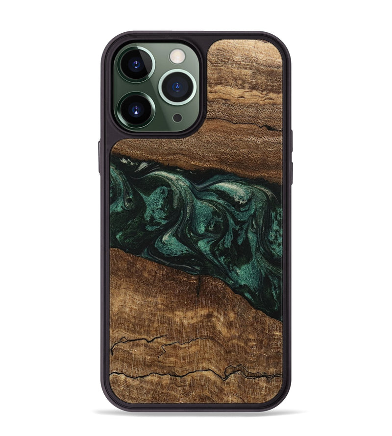 iPhone 13 Pro Max Wood Phone Case - Lizeth (Green, 746641)