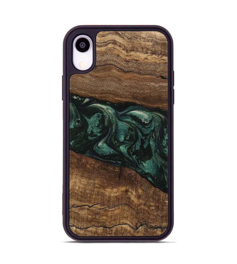 iPhone Xr Wood Phone Case - Lizeth (Green, 746641)