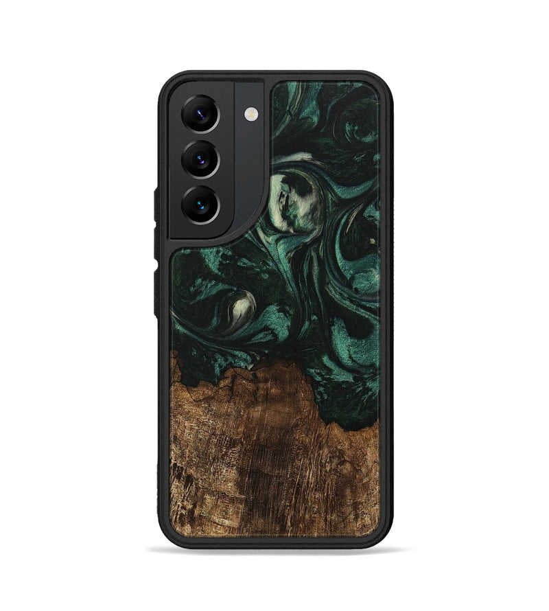 Galaxy S22 Wood Phone Case - Laila (Green, 746643)