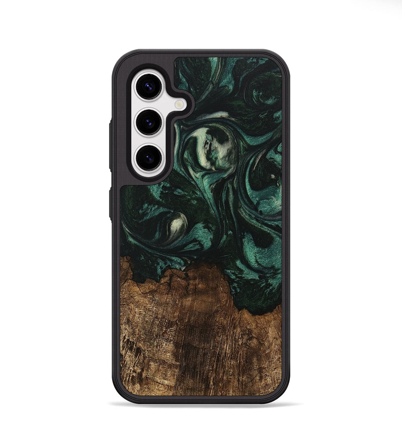 Galaxy S25 Wood Phone Case - Laila (Green, 746643)