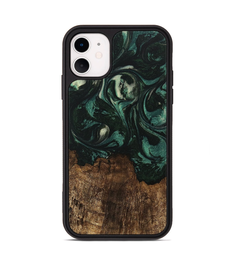 iPhone 11 Wood Phone Case - Laila (Green, 746643)