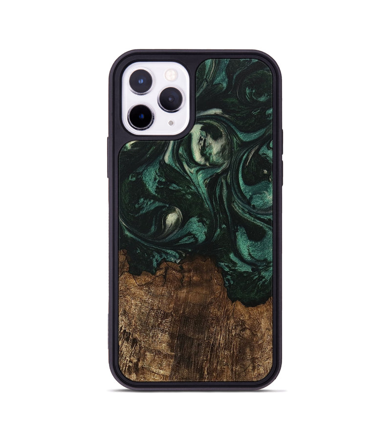 iPhone 11 Pro Wood Phone Case - Laila (Green, 746643)