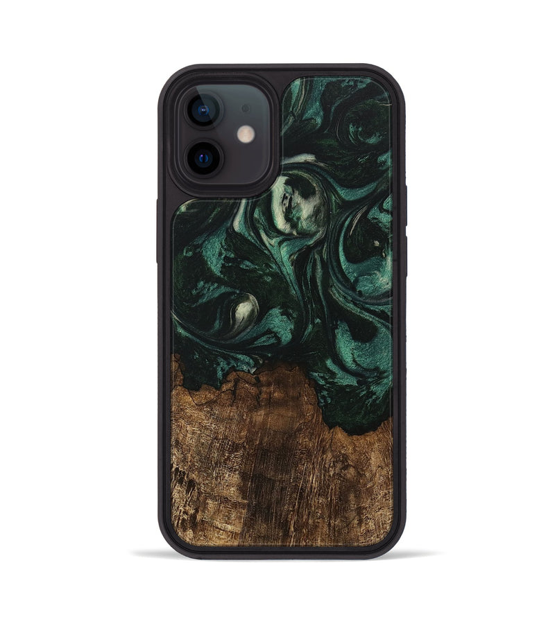 iPhone 12 Wood Phone Case - Laila (Green, 746643)