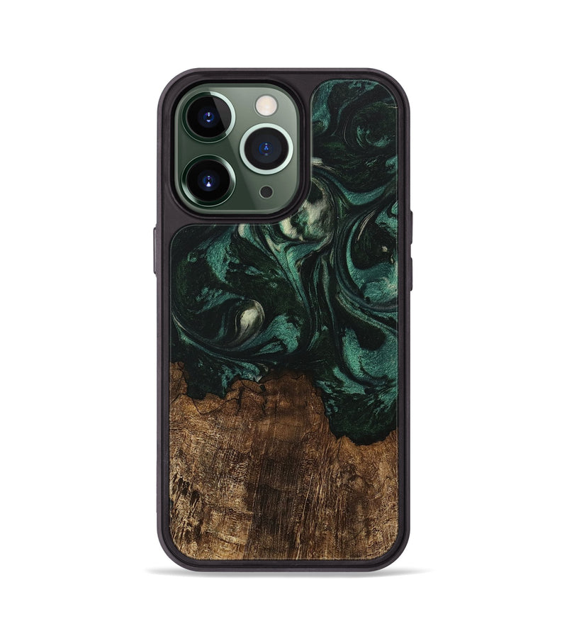 iPhone 13 Pro Wood Phone Case - Laila (Green, 746643)