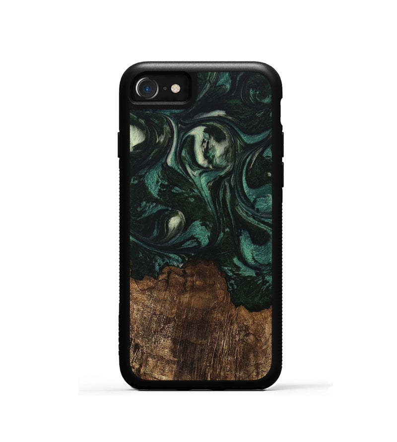 iPhone SE Wood Phone Case - Laila (Green, 746643)