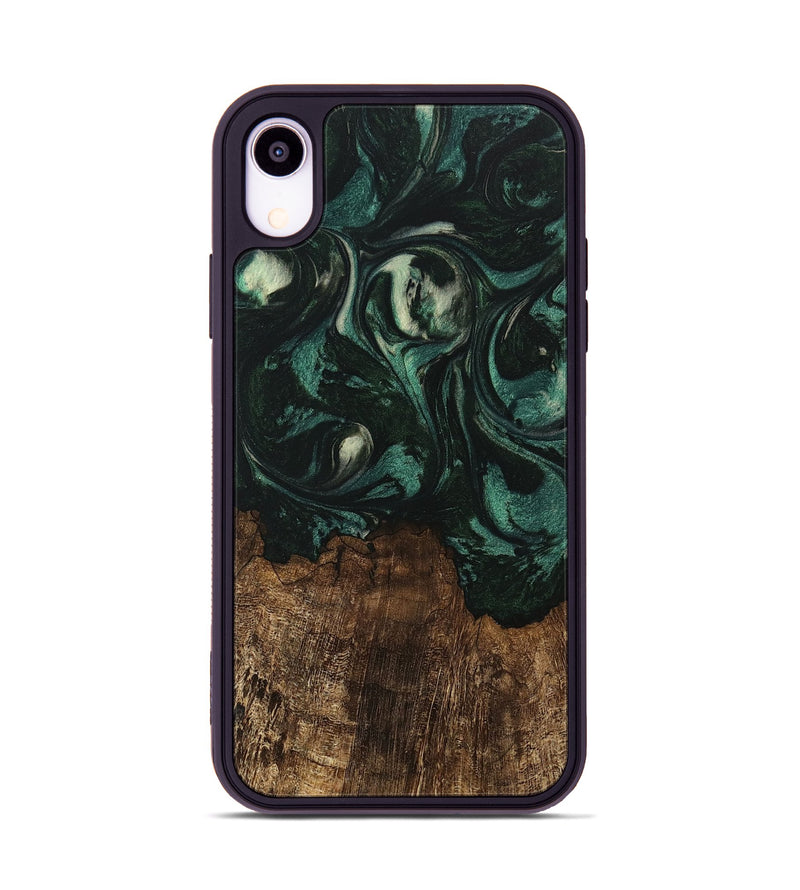 iPhone Xr Wood Phone Case - Laila (Green, 746643)