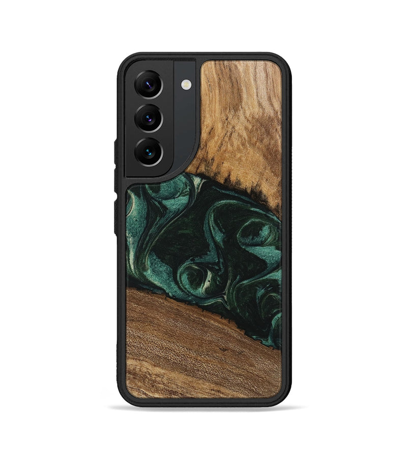 Galaxy S22 Wood Phone Case - Arsenio (Green, 746646)