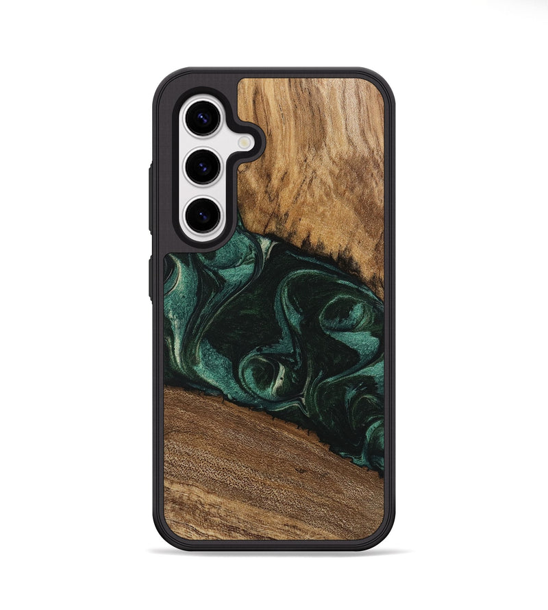 Galaxy S25 Wood Phone Case - Arsenio (Green, 746646)