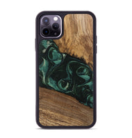 iPhone 11 Pro Max Wood Phone Case - Arsenio (Green, 746646)