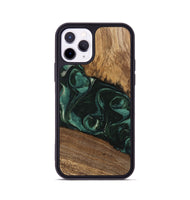 iPhone 11 Pro Wood Phone Case - Arsenio (Green, 746646)