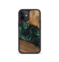 iPhone 12 mini Wood Phone Case - Arsenio (Green, 746646)