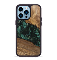 iPhone 14 Pro Max Wood Phone Case - Arsenio (Green, 746646)