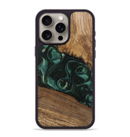 iPhone 15 Pro Max Wood Phone Case - Arsenio (Green, 746646)