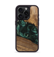 iPhone 15 Pro Wood Phone Case - Arsenio (Green, 746646)