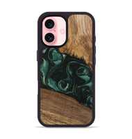 iPhone 16 Wood Phone Case - Arsenio (Green, 746646)