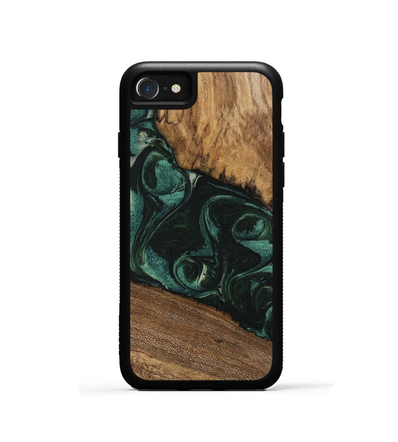 iPhone SE Wood Phone Case - Arsenio (Green, 746646)