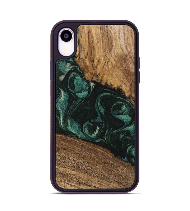 iPhone Xr Wood Phone Case - Arsenio (Green, 746646)