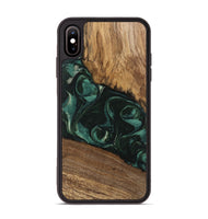 iPhone Xs Max Wood Phone Case - Arsenio (Green, 746646)