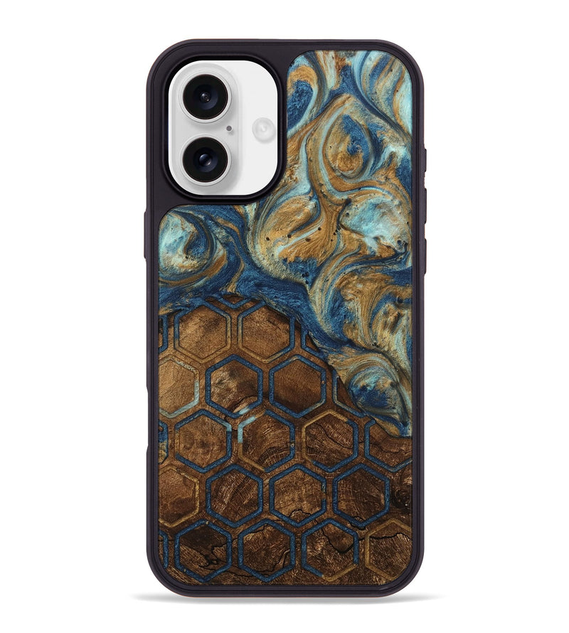 iPhone 16 Plus Wood Phone Case - Morton (Pattern, 746649)