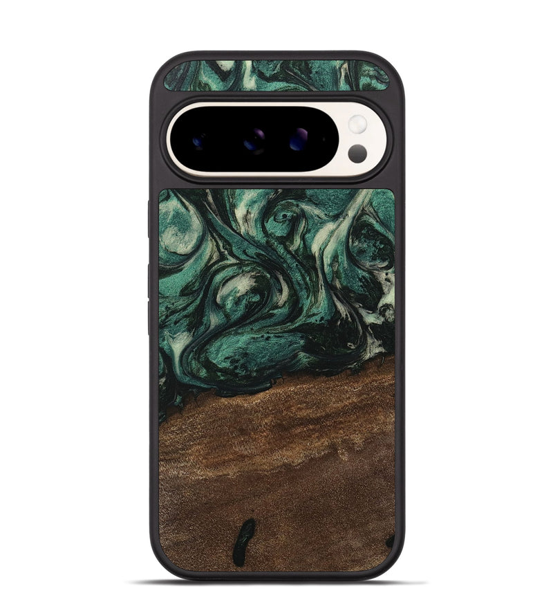 Pixel 9 Pro Wood Phone Case - Kaisen (Green, 746651)