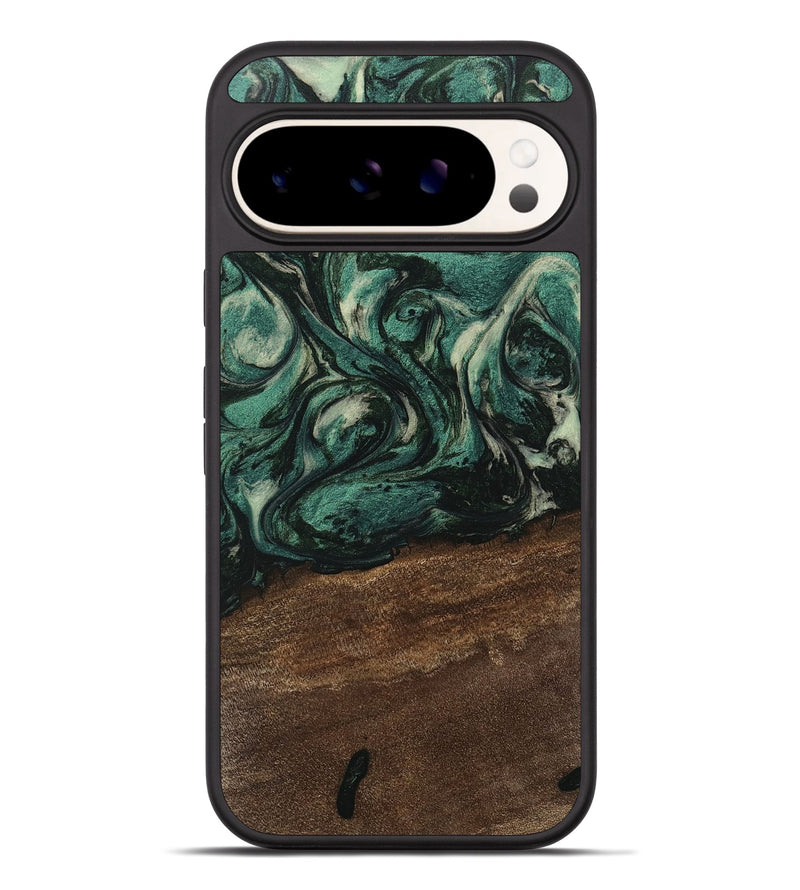 Pixel 9 Pro XL Wood Phone Case - Kaisen (Green, 746651)