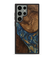 Galaxy S23 Ultra Wood Phone Case - Gigi (Teal & Gold, 746653)