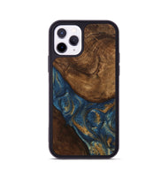 iPhone 11 Pro Wood Phone Case - Gigi (Teal & Gold, 746653)