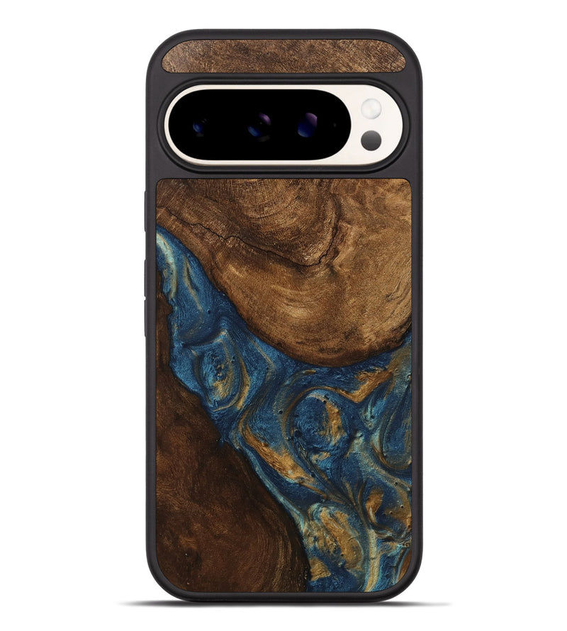 Pixel 9 Pro XL Wood Phone Case - Gigi (Teal & Gold, 746653)