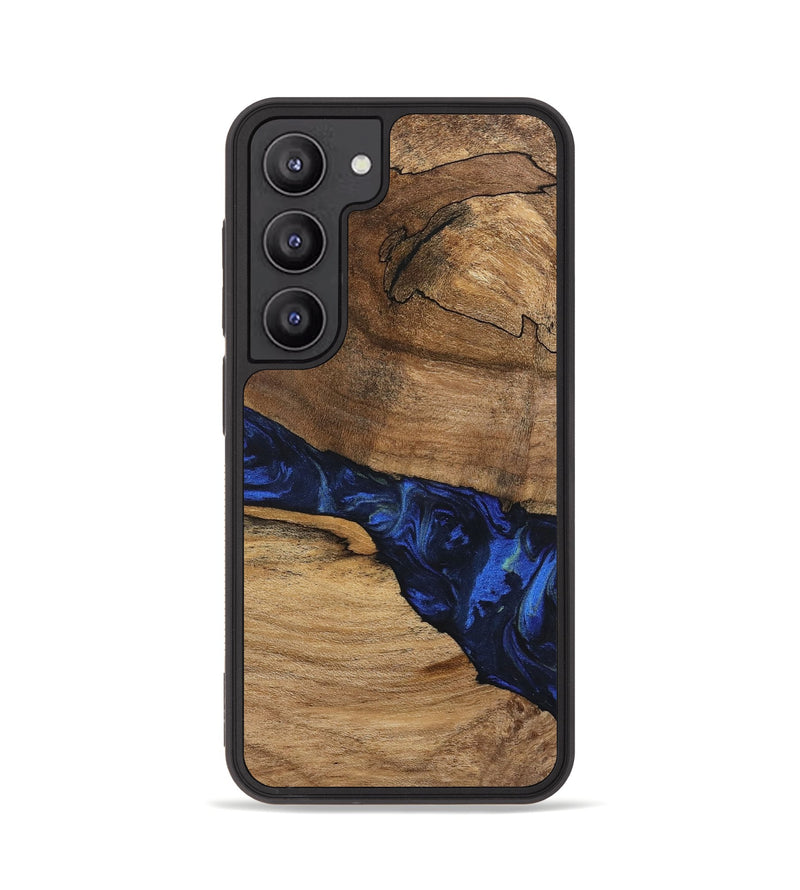 Galaxy S23 Wood Phone Case - Enoch (Blue, 746656)