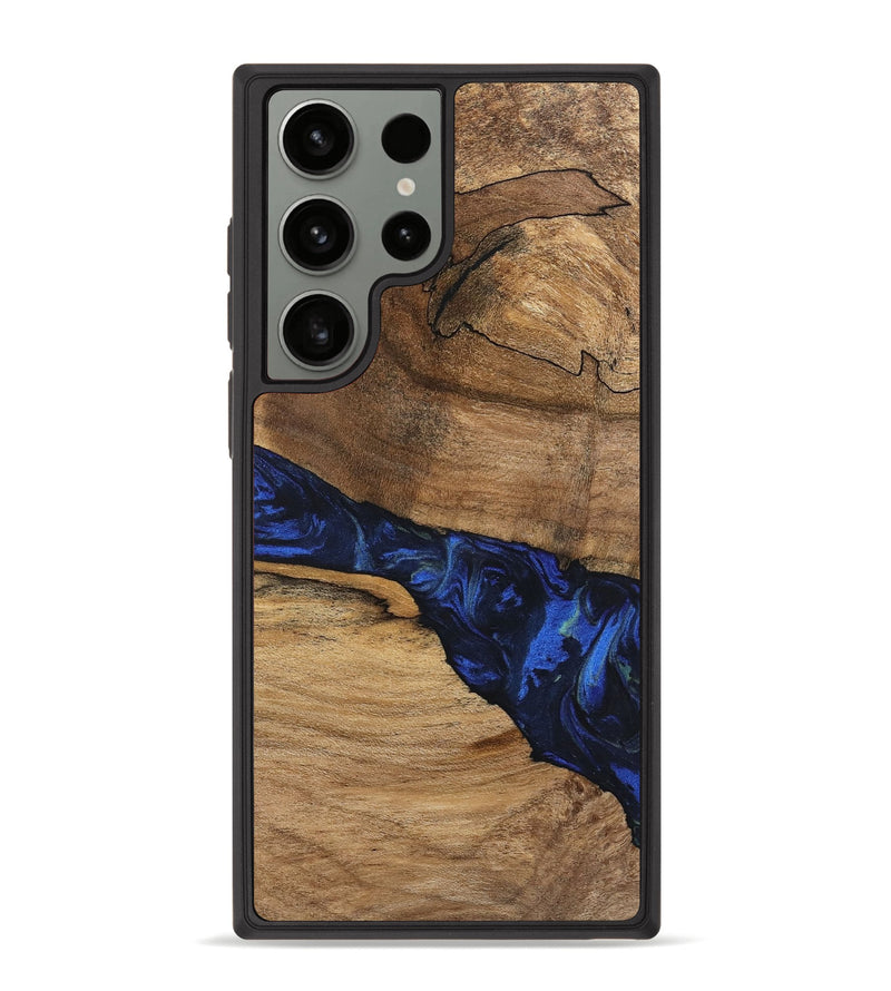 Galaxy S23 Ultra Wood Phone Case - Enoch (Blue, 746656)