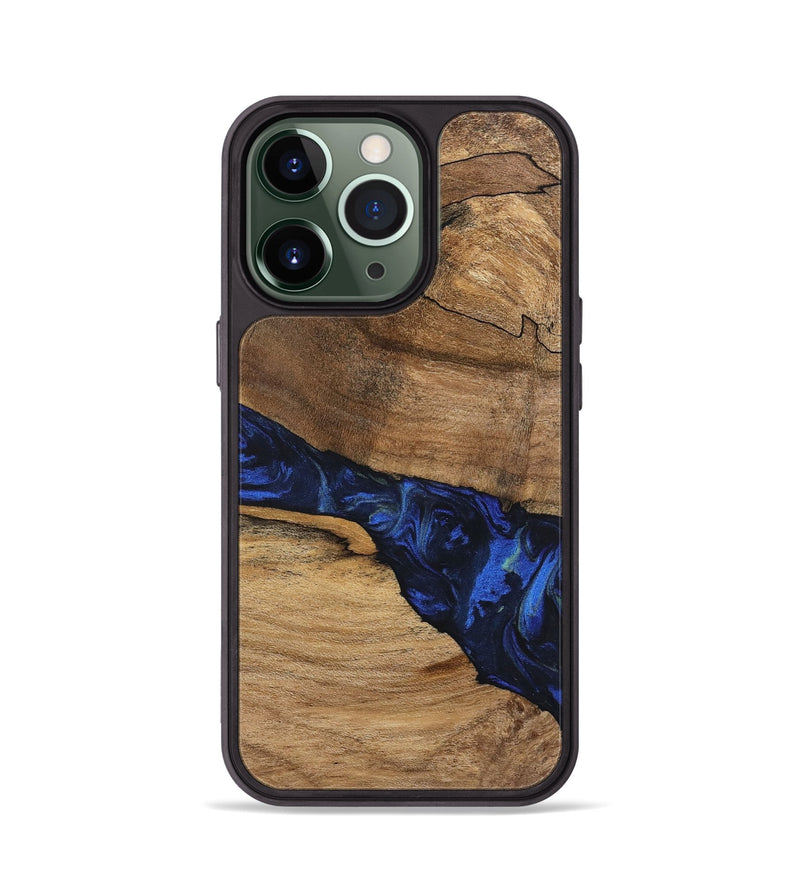 iPhone 13 Pro Wood Phone Case - Enoch (Blue, 746656)