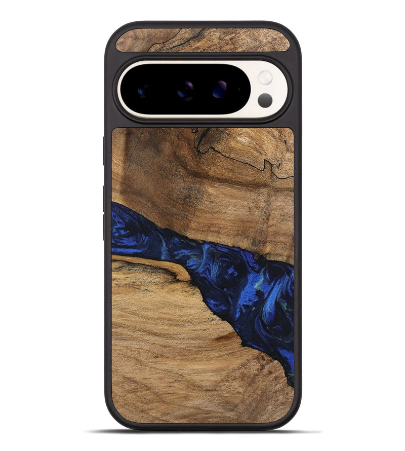 Pixel 9 Pro XL Wood Phone Case - Enoch (Blue, 746656)