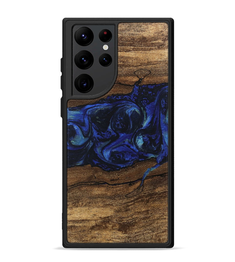 Galaxy S22 Ultra Wood Phone Case - Laraine (Blue, 746657)