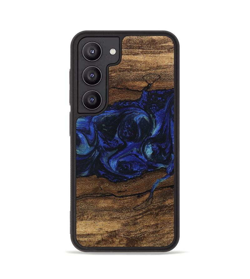 Galaxy S23 Wood Phone Case - Laraine (Blue, 746657)