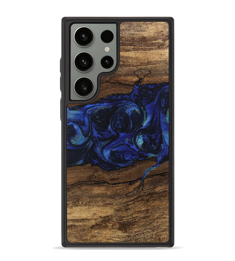 Galaxy S23 Ultra Wood Phone Case - Laraine (Blue, 746657)