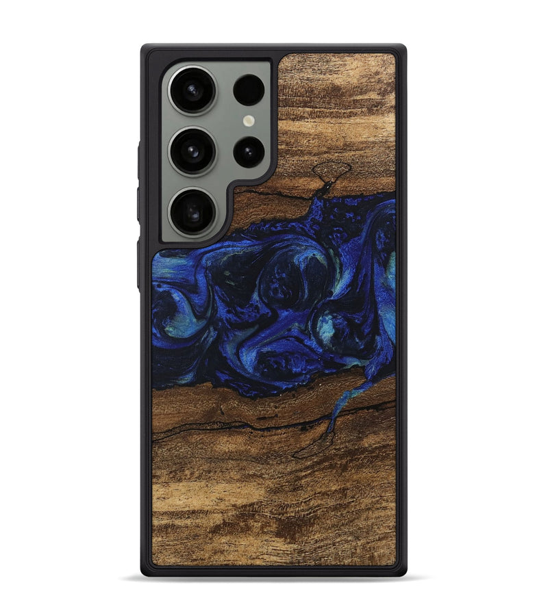 Galaxy S24 Ultra Wood Phone Case - Laraine (Blue, 746657)