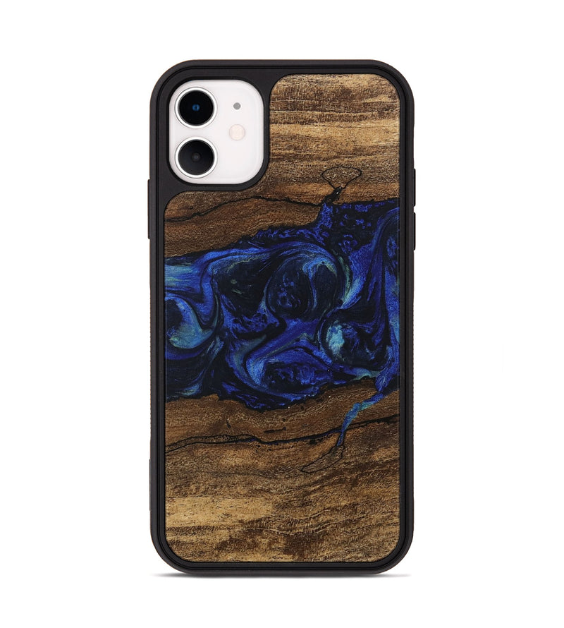 iPhone 11 Wood Phone Case - Laraine (Blue, 746657)