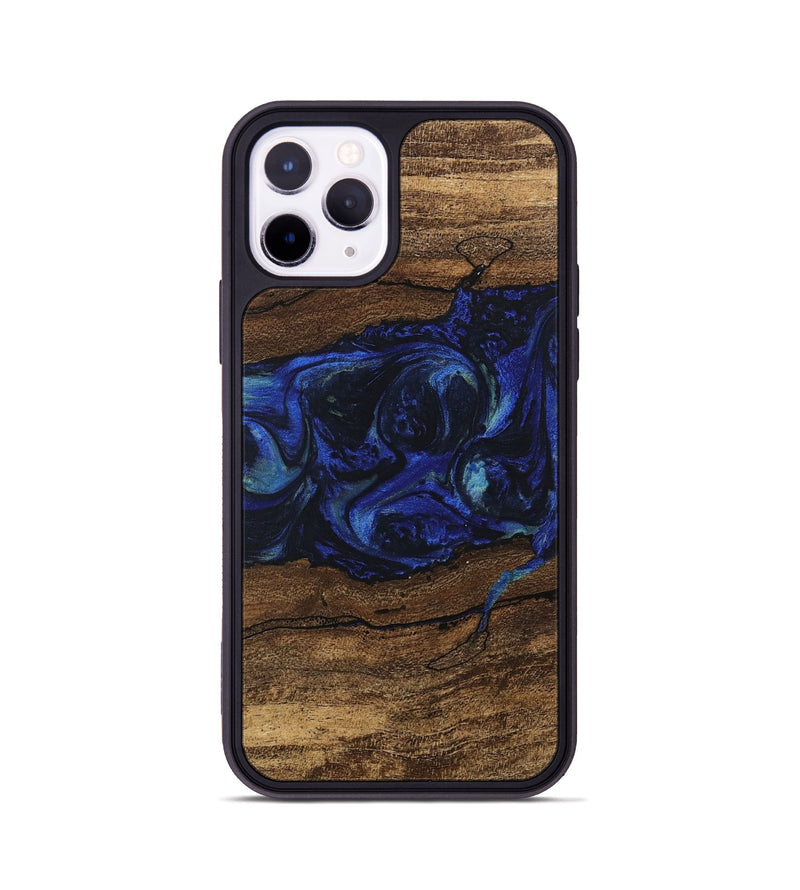 iPhone 11 Pro Wood Phone Case - Laraine (Blue, 746657)