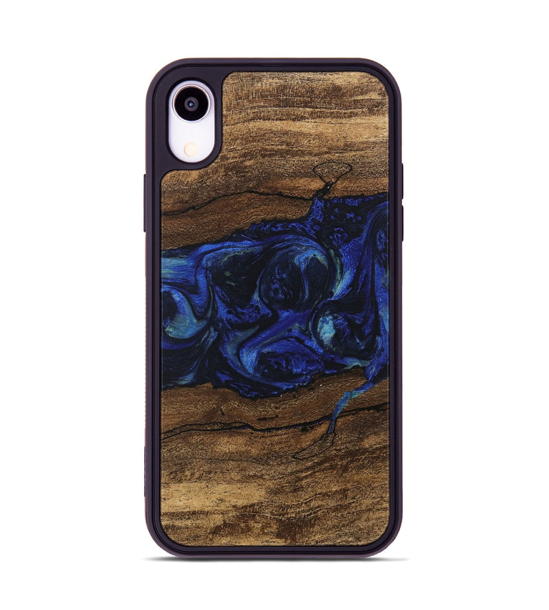 iPhone Xr Wood Phone Case - Laraine (Blue, 746657)