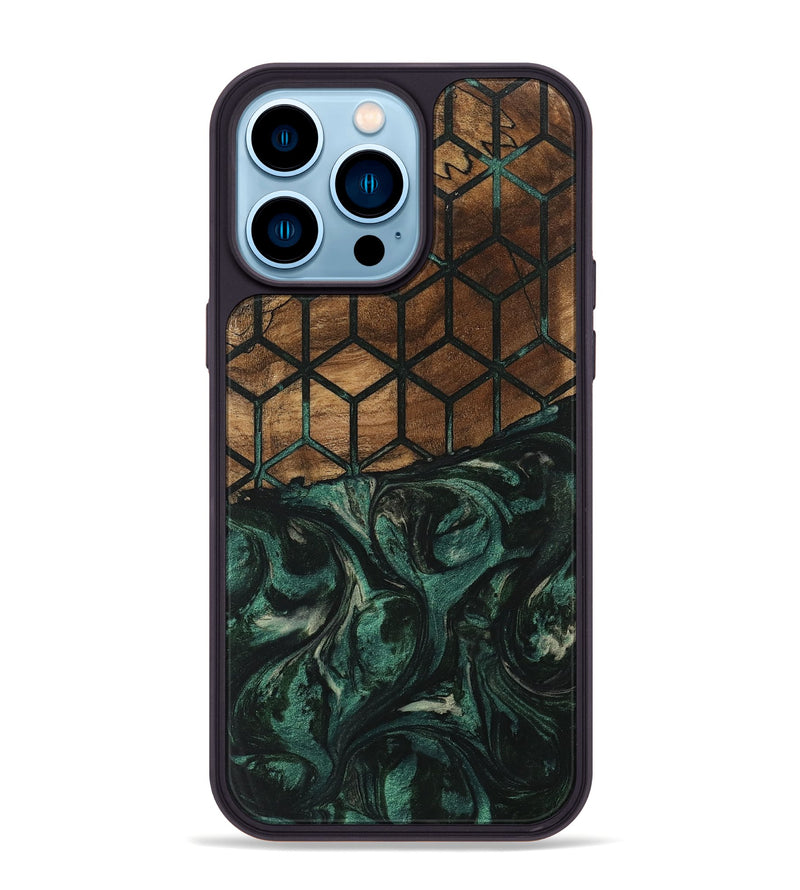 iPhone 14 Pro Max Wood Phone Case - Brianda (Pattern, 746658)