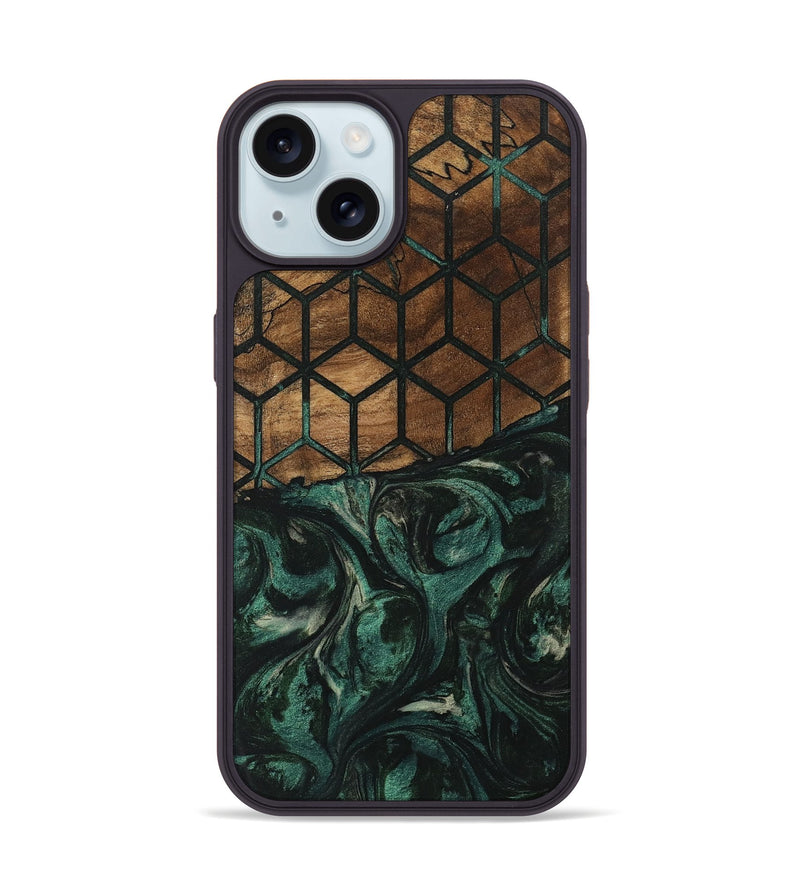 iPhone 15 Wood Phone Case - Brianda (Pattern, 746658)