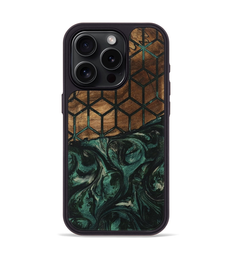 iPhone 15 Pro Wood Phone Case - Brianda (Pattern, 746658)