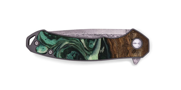 EDC Wood Pocket Knife - Sonji (Green, 746660)