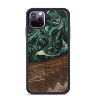 iPhone 11 Pro Max Wood Phone Case - Sonji (Green, 746660)