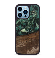 iPhone 14 Pro Max Wood Phone Case - Sonji (Green, 746660)