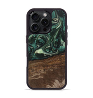 iPhone 16 Pro Wood Phone Case - Sonji (Green, 746660)